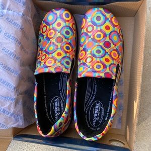 Easy Works Bind Bright Circle 12 Women Professional Shoes Yellow patent street